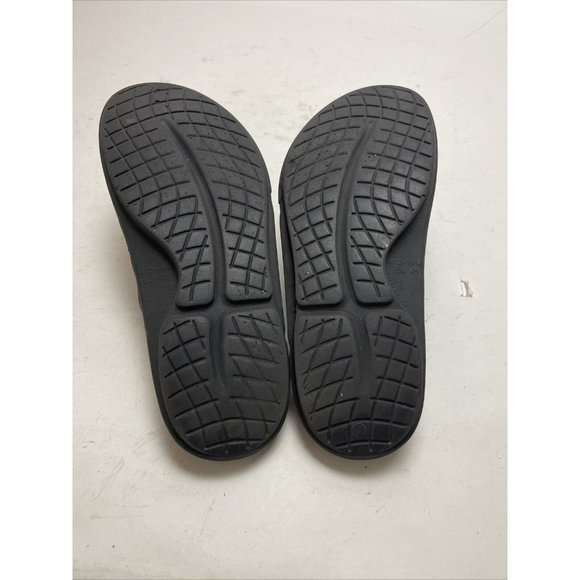 Oefos Black Slip On Rubber Slides Mens Size 12 - Picture 7 of 7